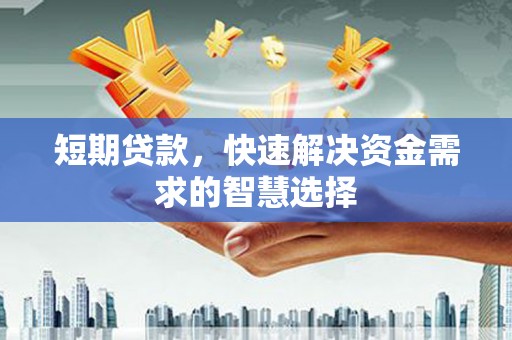 荥阳短期贷款，快速解决资金需求的智慧选择