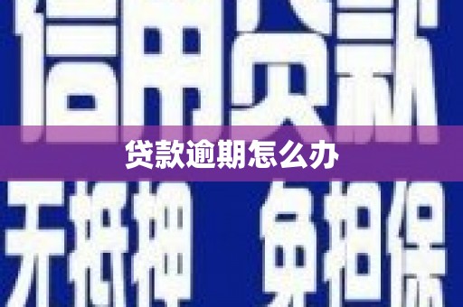荥阳贷款逾期怎么办