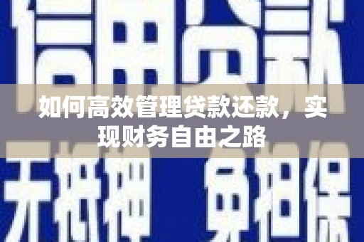 荥阳如何高效管理贷款还款，实现财务自由之路