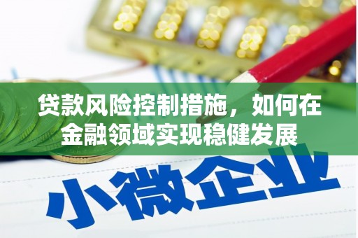 荥阳贷款风险控制措施，如何在金融领域实现稳健发展