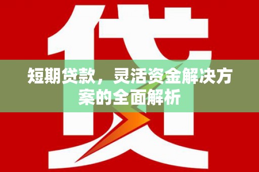 荥阳短期贷款，灵活资金解决方案的全面解析