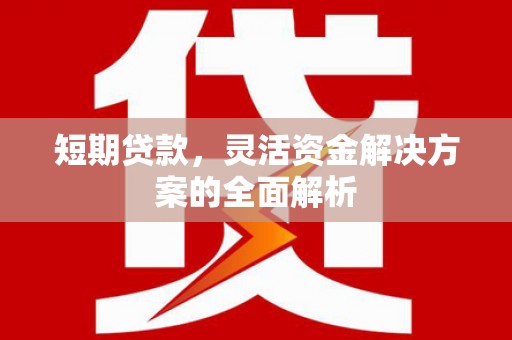 荥阳短期贷款，灵活资金解决方案的全面解析