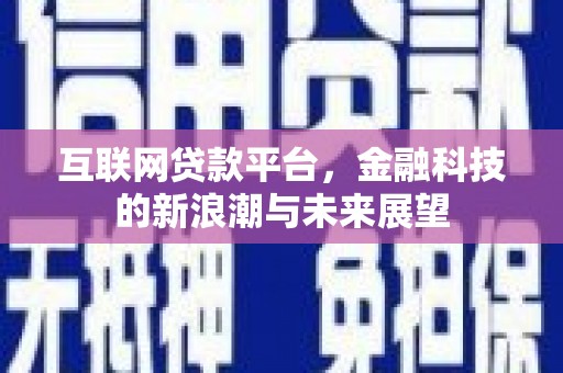 荥阳互联网贷款平台，金融科技的新浪潮与未来展望