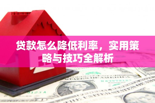 荥阳贷款怎么降低利率，实用策略与技巧全解析