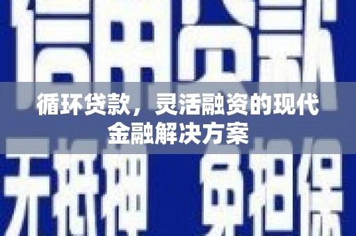 荥阳循环贷款，灵活融资的现代金融解决方案