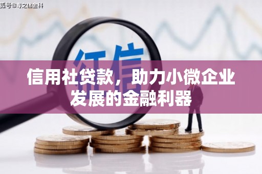 荥阳信用社贷款，助力小微企业发展的金融利器