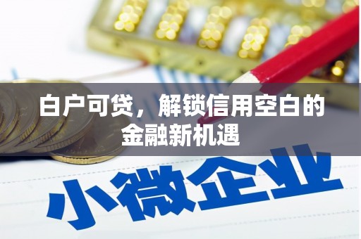 荥阳白户可贷，解锁信用空白的金融新机遇