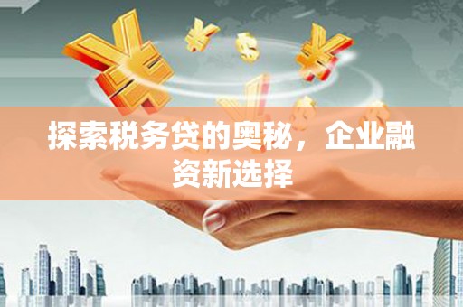 荥阳探索税务贷的奥秘，企业融资新选择