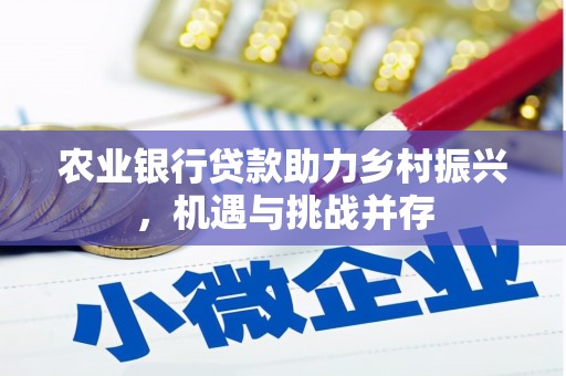 荥阳农业银行贷款助力乡村振兴，机遇与挑战并存