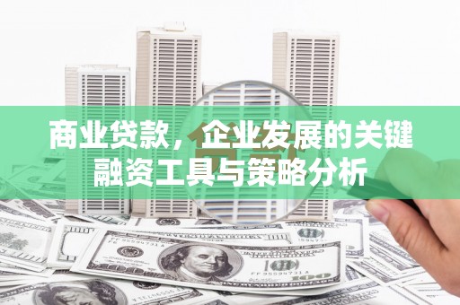 荥阳商业贷款，企业发展的关键融资工具与策略分析