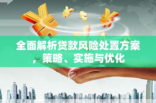 荥阳全面解析贷款风险处置方案，策略、实施与优化