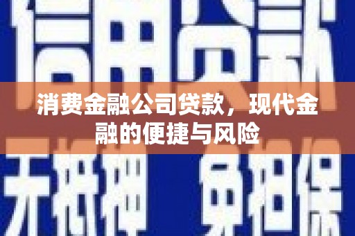 荥阳消费金融公司贷款，现代金融的便捷与风险