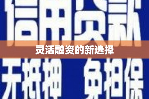 荥阳灵活融资的新选择