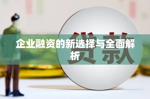 荥阳企业融资的新选择与全面解析